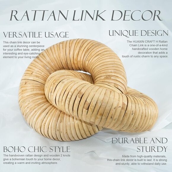 NEW 2 Pieces Hand Woven Table Decor - Picture 4 of 8